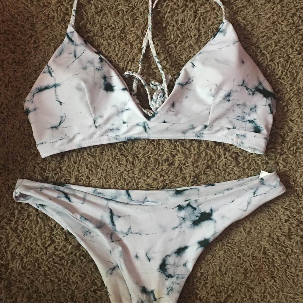 Shein marble bikini